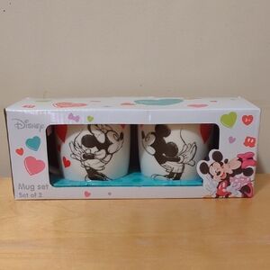 Disney Mickey and Minnie ZAK Mug Set Brand New